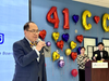 Dr. Alven Lam, Chairman of CCACC BOD, takes the stage to deliver his address.