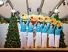 The Evergreen Happy Dance Team from the CCACC Community Service Center performed the dance "Poyang Lake Fisherman's Song".