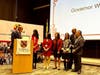 Governor Moore (leftmost) read out a proclamation, acknowledging the traditional culture celebrated during the Lunar New Year festivities.