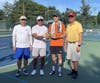 The champion team group photo. From left to right: Mr. Charles Chen (CCACC Board Member), Mr. George C. Cabalu (Champion), Mr. Kevin Tsai (Champion), Mr. Chih-Hsiang Li (CCACC Board Member and Director of CCACC Sports).

