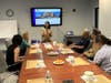 Everyone listened to a presentation by Ms. Kate Lu, Director of CCACC Health Center, in the conference room.