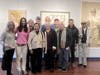 Pearl Shen (second from the left in the front row) poses for a group photo with fellow art enthusiasts; Second from the right in the back row: Paul Li (CCACC Board Member).