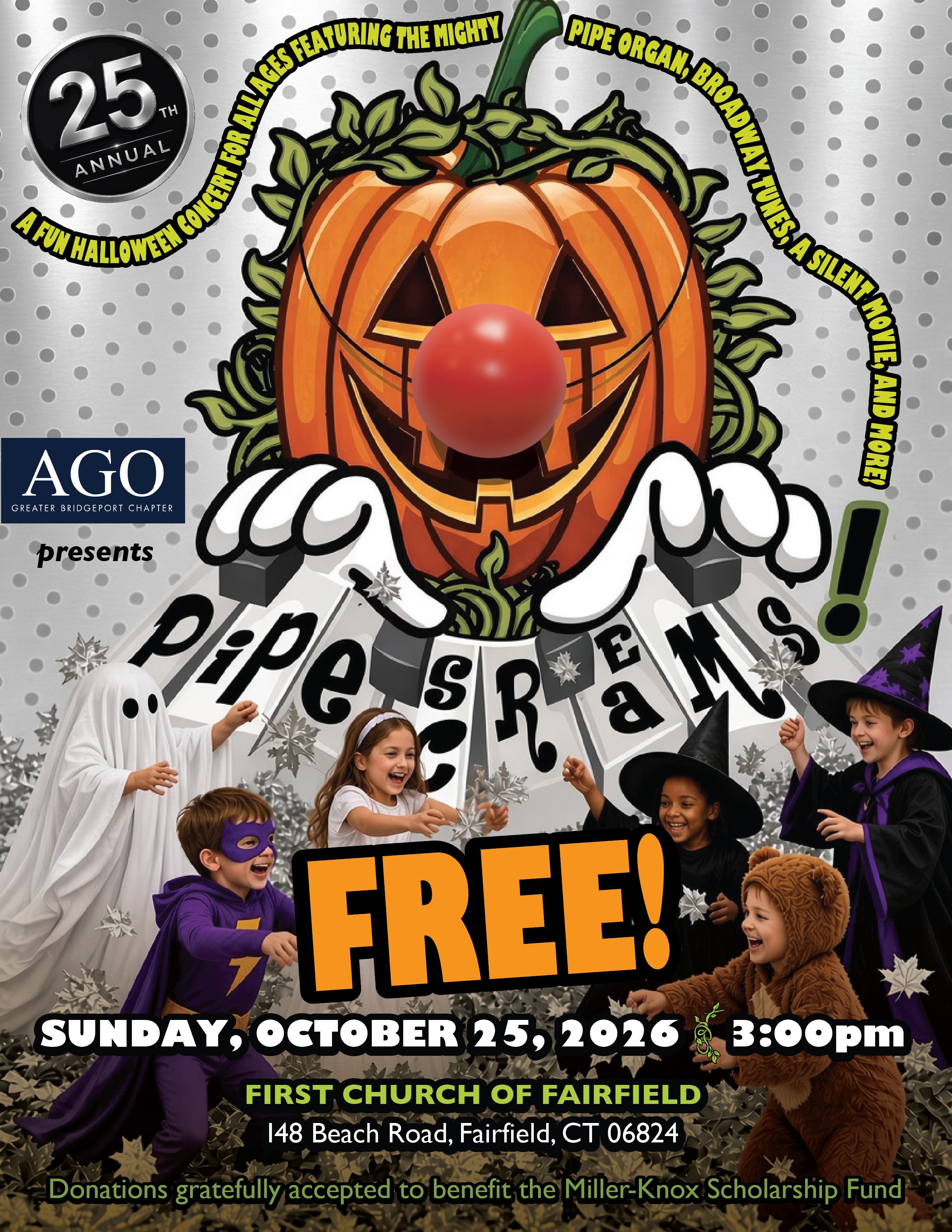 Greater Bridgeport Chapter of the American Guild of Organists Halloween Spooktacular!