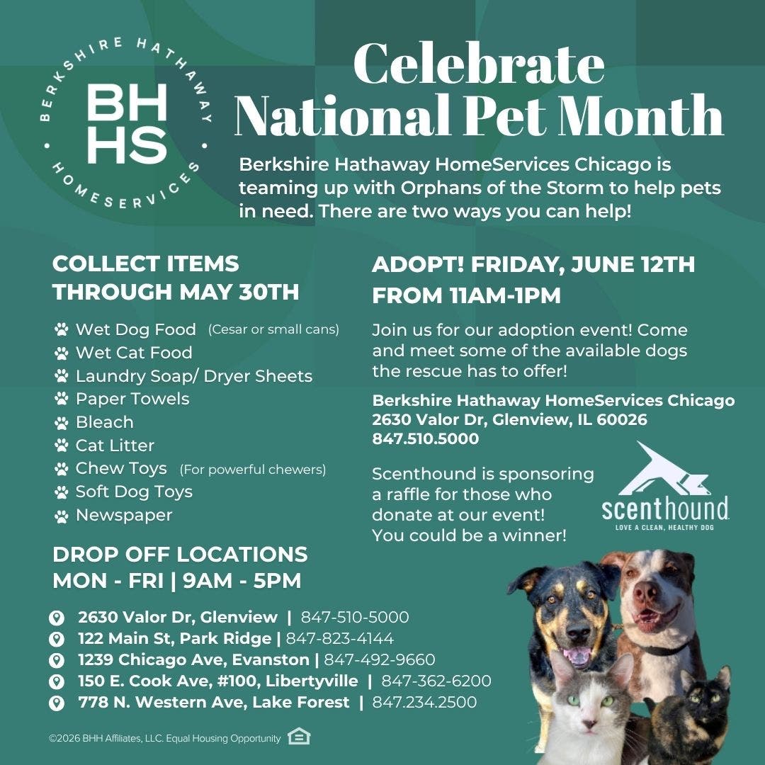 Celebrate National Pet Month-Adoption event and supply drive 