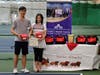 FF Fraternity, the team that won the second place in the first charity pickleball tournament. Left: Mr. Johnny Ma, Right: Ms. Rosanna Kwok.