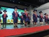 The adorable graduates performed with confidence.