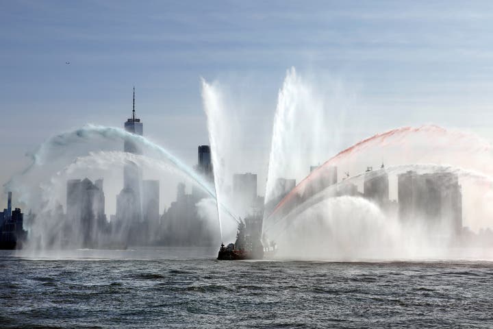 FDNY participating in Fleet Week Parade of Ships