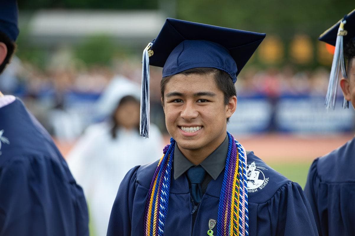 Nathaniel Gamboa at graduation.