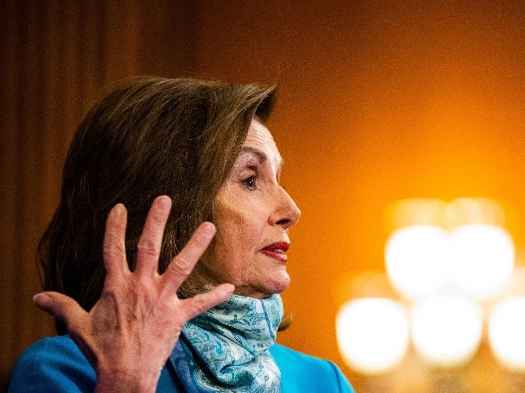 House Speaker Nancy Pelosi of Calif., speaks during a news conference on Capitol Hill.
