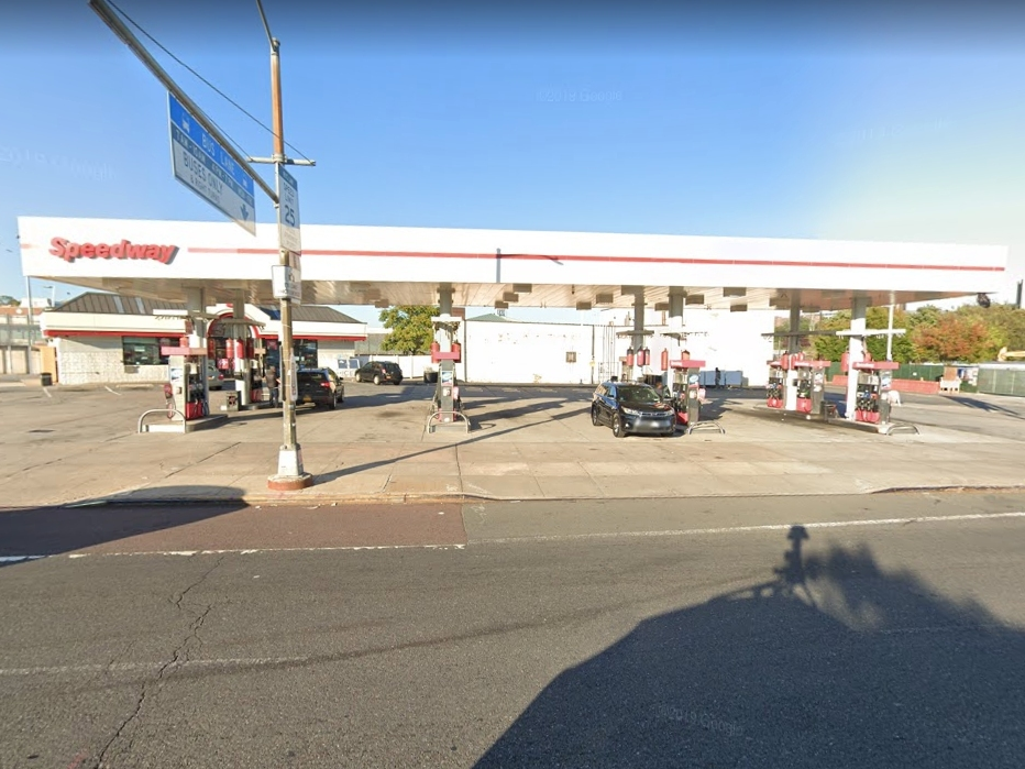 The Speedway gas station located at W 207th Street in Inwood, New York. 
