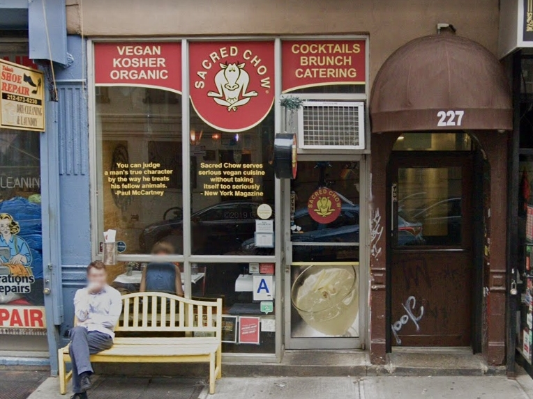 An image of Sacred Chow in the Greenwich Village neighborhood of Lower Manhattan.