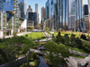 An image of the new Waterline Square Park on the Upper West Side. 