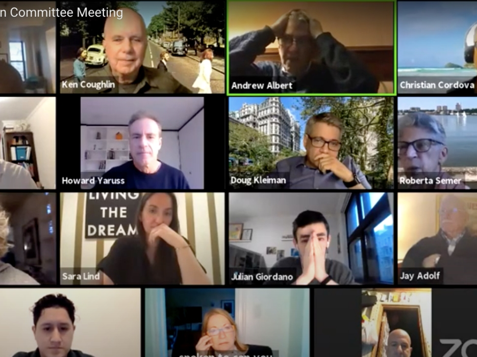 An image of the Transportation Committee members of Community Board 7