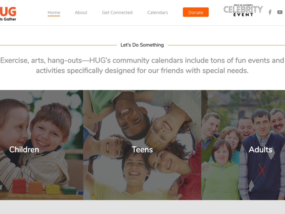 A view of the community calendars on the Help Us Gather website, www.helpusgather.org.