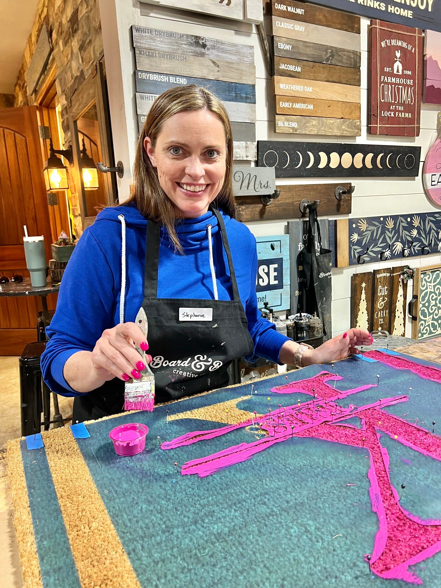 Come paint & sip with us! DIY Doormat Workshop (Pre-registration required)