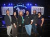 Jeremy Faberlle, Kathrine Dwyer, Tricia McLaughlin of CASA, MRCC President Tamer Gouda, Kevin Fenstermacher, and MRCC Executive Director Terese Rölke get ready to start the show at the 13th Annual Caring with Karaoke event.
