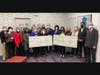 Monmouth Regional Chamber of Commerce members, FRHSD administrators, and Team Challenge supporters celebrate with student essay contest winners. 