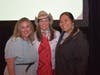 FHWC President Alice Gallagher (center) with past scholarship recipients Holly Delano and Marissa Flores 