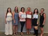 Left to right: Abby Wold, Scholarship Committee Member; Alice Gallagher, FHWC President and Scholarship Committee Chairperson; Rhiannon Pribble; Melissa Madsen; Gabriela Martinez; Jean Lieser, Scholarship Committee Member. Not Pictured: Marissa Flores