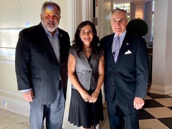 (left to right) Dan Mancuso, Pam Vallas, Steve Woodruff