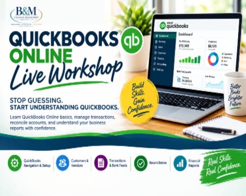 QuickBooks Online Live Workshop: Stop Guessing. Start Understanding QuickBooks.