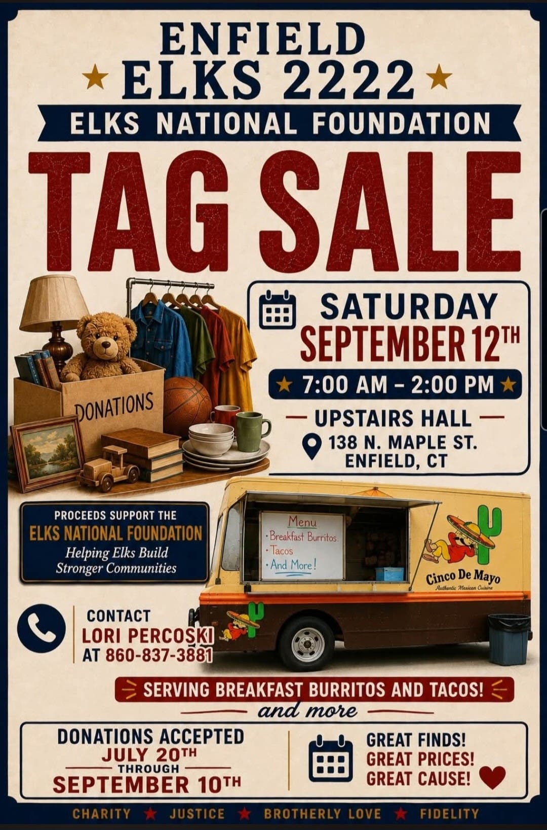 Enfield Elks 2222 Tag Sale
