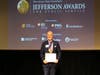 Gloucester County Chamber of Commerce CEO Les Vail presented with Jefferson Awards Medal. 