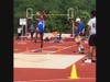 Bunnell's Stewart as he soars through the air on his season's best mark of 20'-4.50".