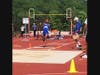 Bunnell's Matt Stewart at the line lifting off on his way to a 20'-4.50" long jump.