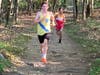 Here's Brookfield's Senior Ryan O'keefe seen just passing Stratford Freshman Dyllan Asuncion as they work their way through the trails and towards the finish line. O'keefe passed Asuncion with a half mile to go to finish 11th overall.