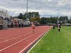 Stratford's Max Lilya heading in the last fifty meters towards the finish line during the 2023 SWC Championships on October 18th 2023 at Bethel High School's Mark Goodwin 5K cross country course.   