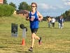 Andrew Rehm crosses the finish line finishing second in week two of South West Conference Cross Country action.  