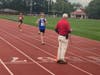 Bunnell's Andrew Rehm crosses the finish line just ahead of Stratford's Dyllan Asuncion to take second place. 