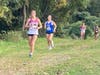 Bethel's Alyssa Wardlow, Bunnell's Peyton Biggs, Bethel’s Alaiyna Kenyon,  Notre Dame Prep's Jasmine Cabello, and out of the picture next to J. Cabello is Kimberly Cabello on Tuesday September 29th 2026 at Bethel High School's Mark Goodwin race course. 