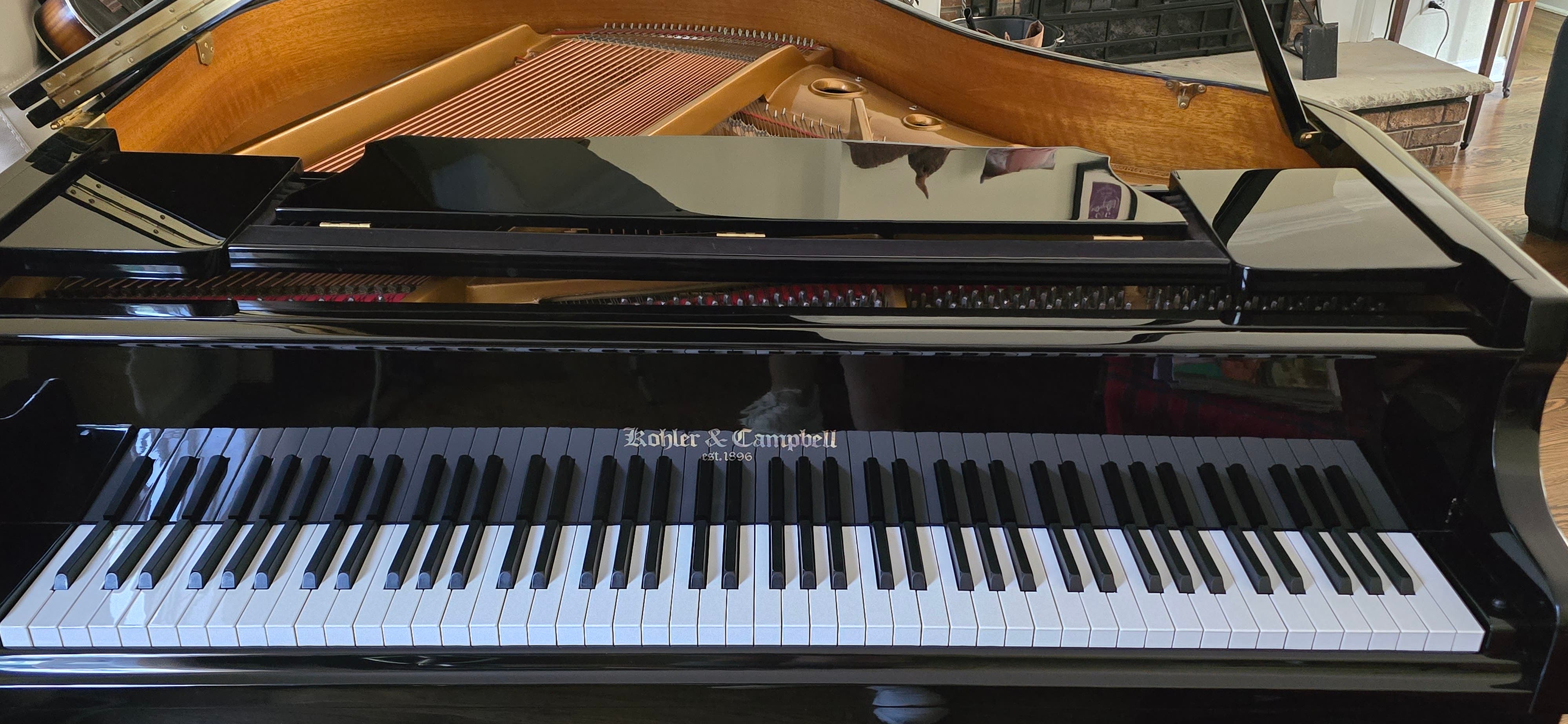 Piano, Beautiful Glossy Black Baby Grand 