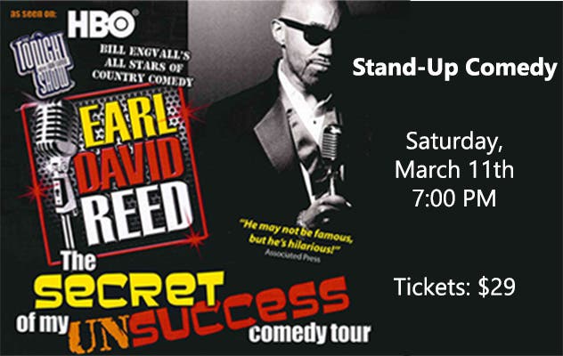 Mar 11 | Earl David Reed Stand-Up Comedy | Westminster, MD Patch