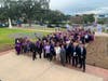 More than 100 Alzheimer's Association advocates gather outside Florida's Historic Capitol to raise awareness and support for Alzheimer's disease.