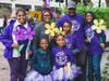 A family comes together to raise awareness of Alzheimer's disease at the 2019 Walk to End Alzheimer's in Jacksonville.