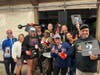 From right: Winning team, “GTL (Gym, TRIVIA, Laundry): Pete Soccadato; Amy Flack; John Flack; Lisa Soccadato; Brian Goodwin; Monique Goodwin; Bill Robb; Amy Robb; Nicole Castronuovo, Chris Cordero