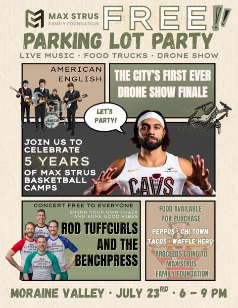 Max Strus Family Foundation Free Parking Lot Party