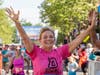 Former Lieutenant Governor Kim Guadagno crosses the finish line.