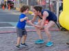 Runners in all sizes! Jackson O'brien from Middletown and his aunt Blair Petrilli. 