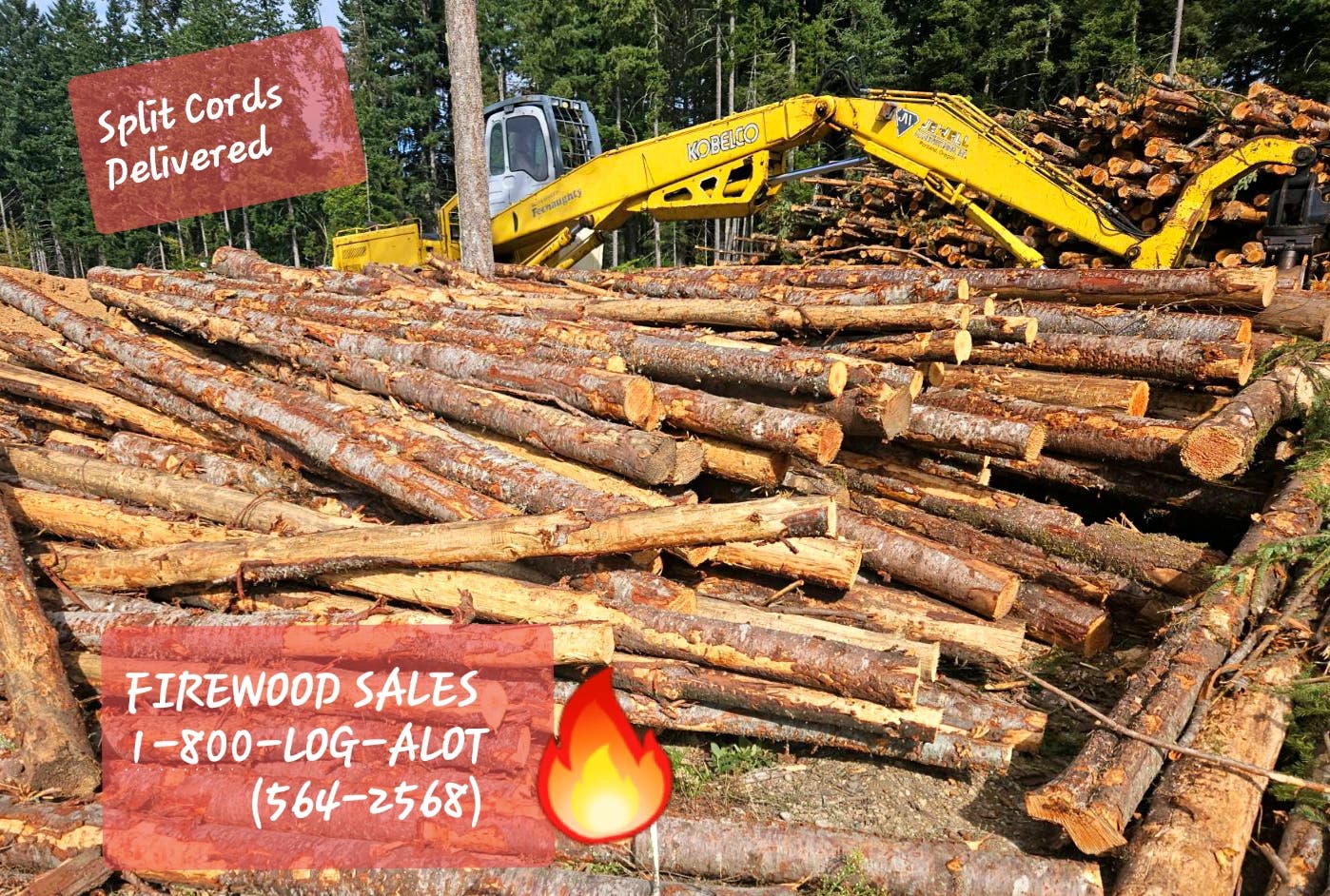 🔥Firewood For Sale DUMP TRUCK LOG LOADS or SPLIT CORDS, Enumclaw, Black  Diamond, Maple Valley WA - Enumclaw, WA Patch