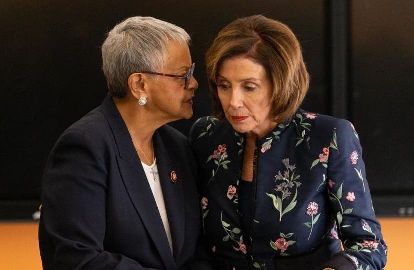 Bonnie Watson Coleman and Nancy Pelosi 