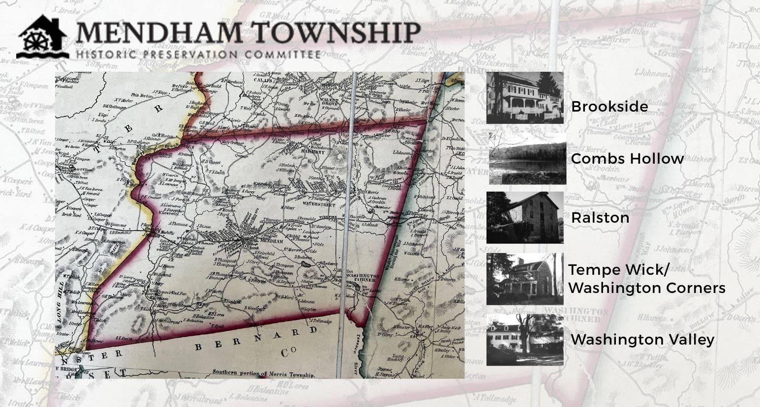 Local History Lecture Series: Mendham Township – In the Beginning at the Mendham Township Library