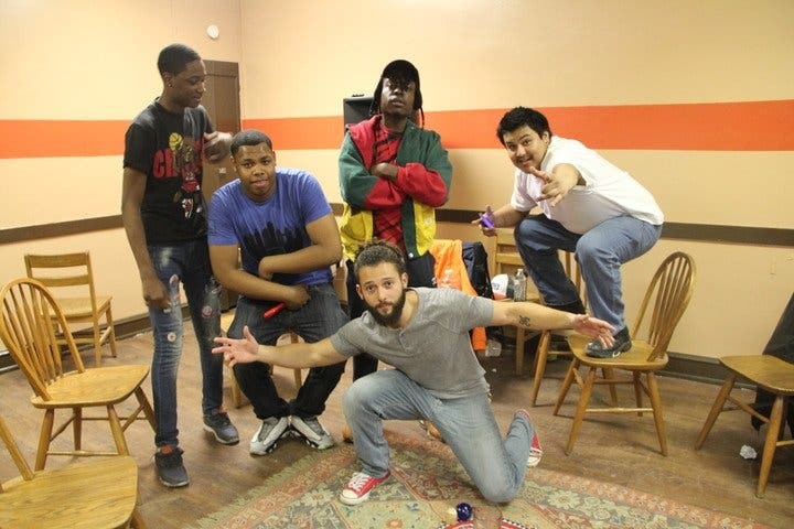 Members of the Freestyle Circle weekly gathering.