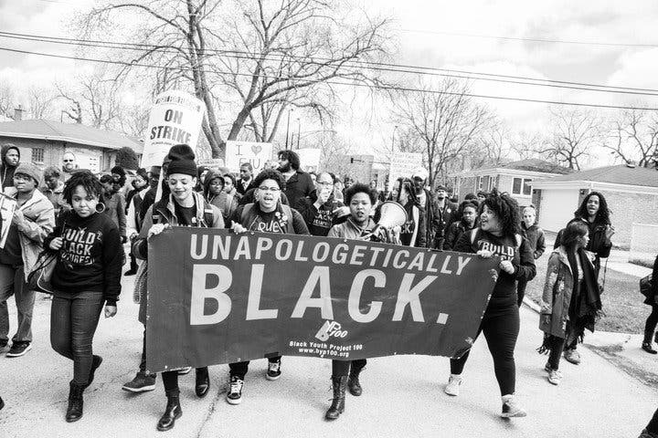 BYP100 organized strike. Photo by Christopher Brown