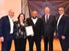 West Caldwell Mayor Joseph Tempesta, Jr., presented a proclamation. Mr. Tempesta (second from right) poses with Colleen Frankenfield, LSMNJ's CEO, Christopher Williams, Crane's Mill Executive Director, and staff