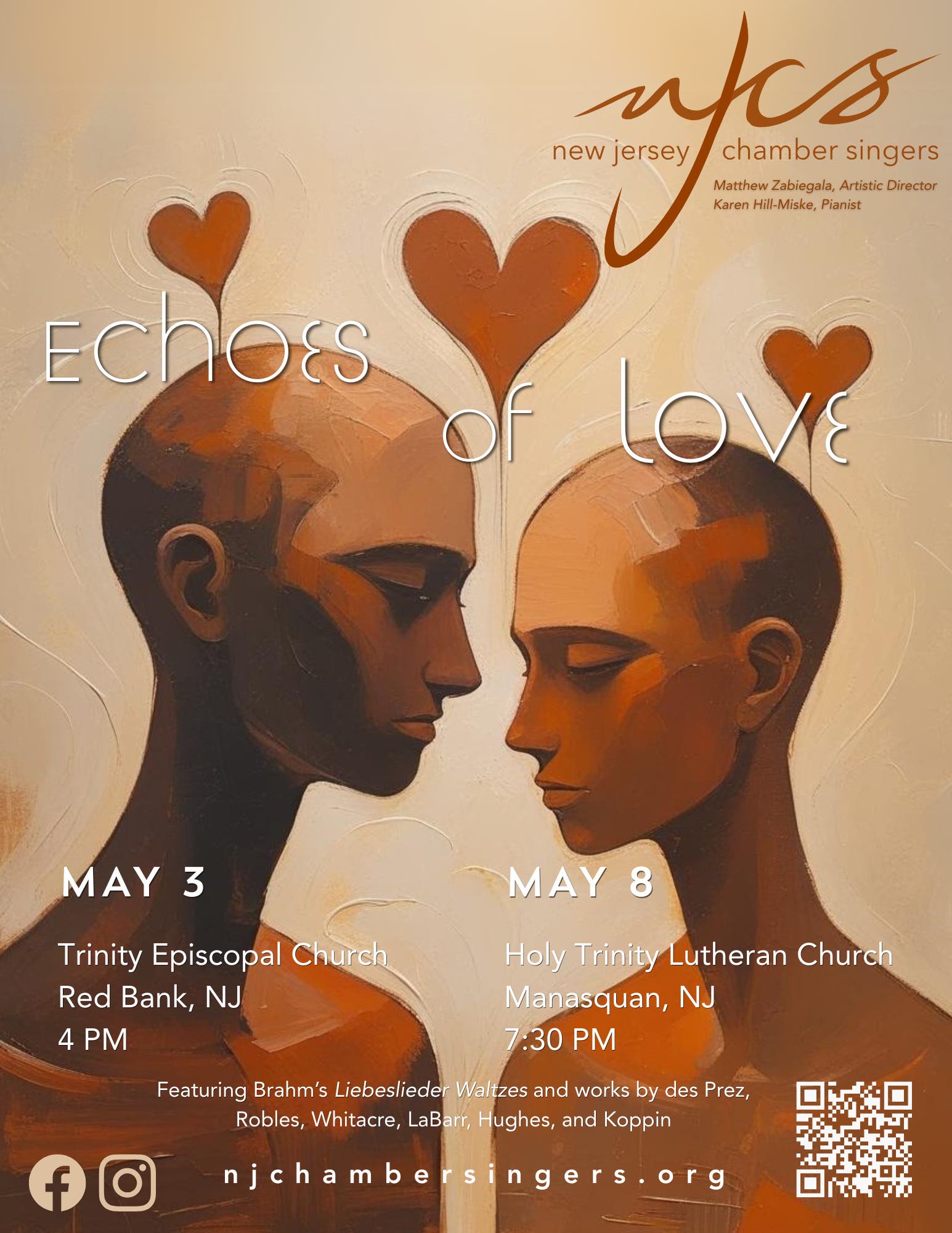 New Jersey Chamber Singers presents "Echoes of Love"