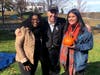 Pace President Marvin Krislov with students at Smashing Pumpkins 